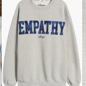 THE MAYFAIR GROUP Empathy Always Graphic Sweatshirt